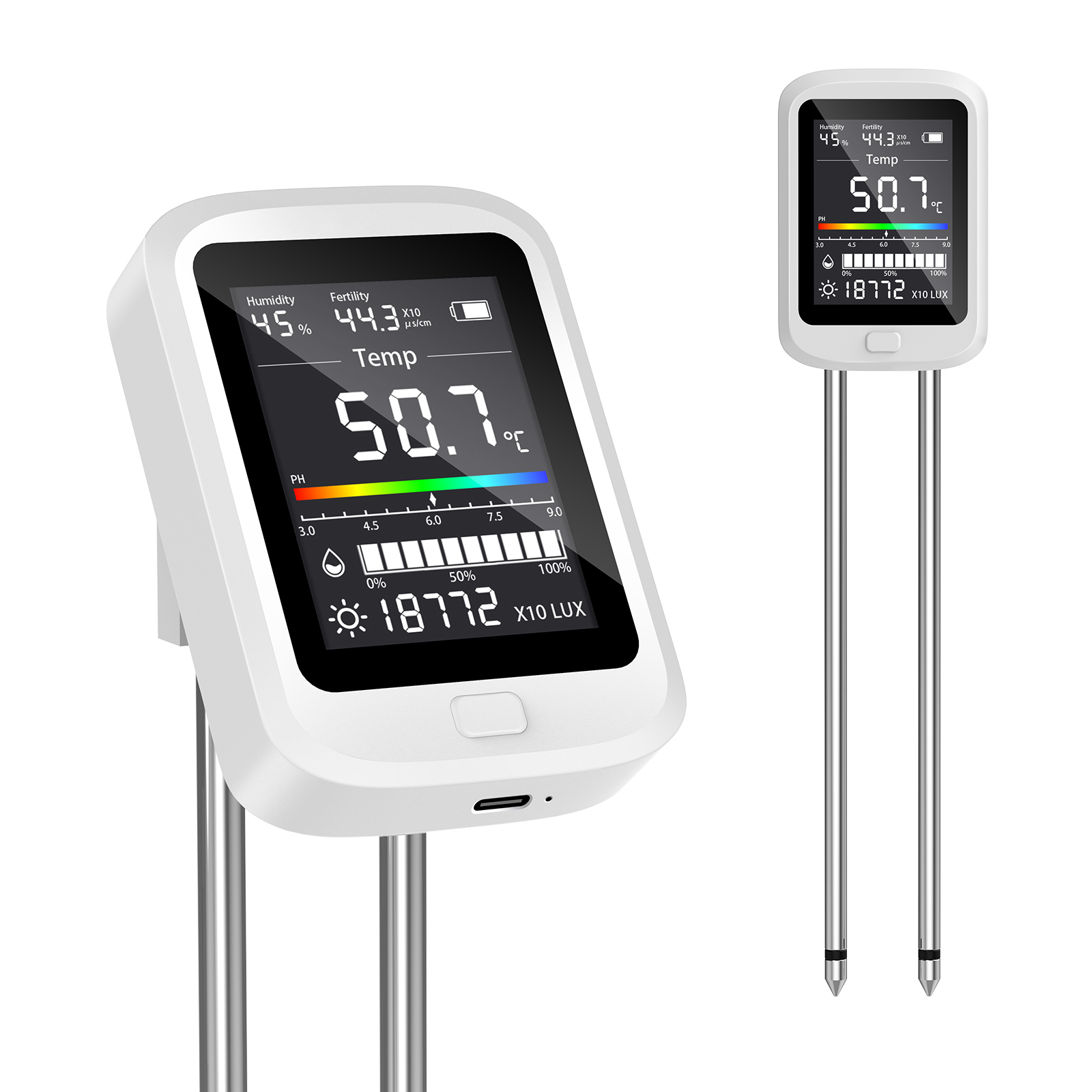 Plant Monitor - Miernik wilgotności gleby 6 w 1,