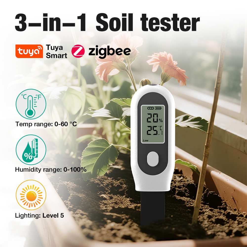 Tester gleby 3 w 1 Zigbee, int – Smart Pot recenzja i cena