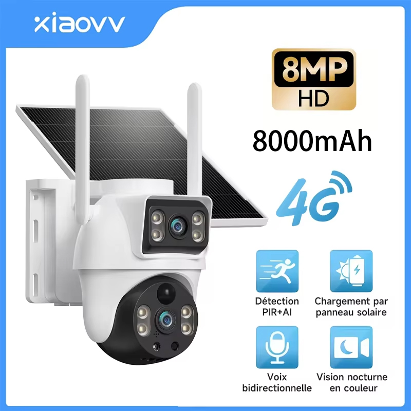 XIAOVV 8MP 4G LTE Solarna Zewn – Garden Camera recenzja i cena